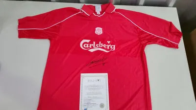 Maillot signé de Steven Gerrard - Bon état - avec certificat