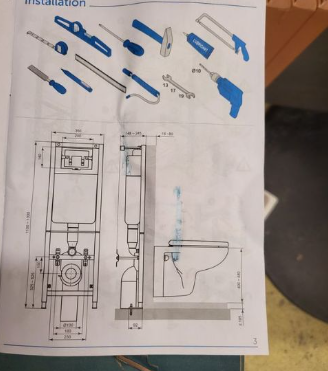 Bâti-support toilette réservoir encastré avec plaque de commande 3/6L - IDEAL SYSTEMS